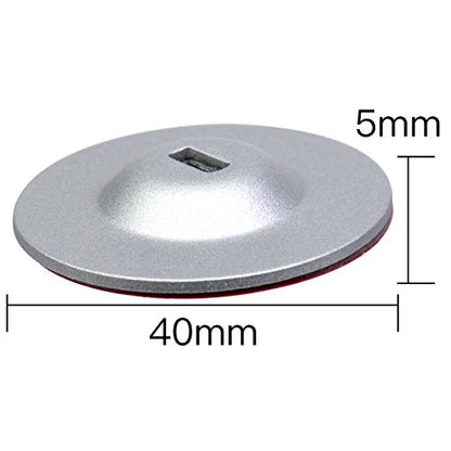 Anchor Plate Adhesive Security Plate, Laptop Lock Plate with Slot, Universal Lock Plate for Laptop, Monitor, Smart Phone,Tablet, Other Electronic Products 4 Pack (Silver) - color: Silver