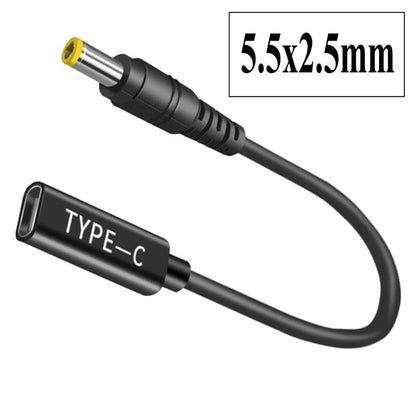 100W USB-C to 5.5x2.5mm 100w 12v Cable, Male to DC Female 12V 19V 20V Adapter, USB C to 5.5x2.5mm Adapter Made for Asus Laptop Series, Router, Printer, RVs, Solar Generator - style: 5.5x2.5mm