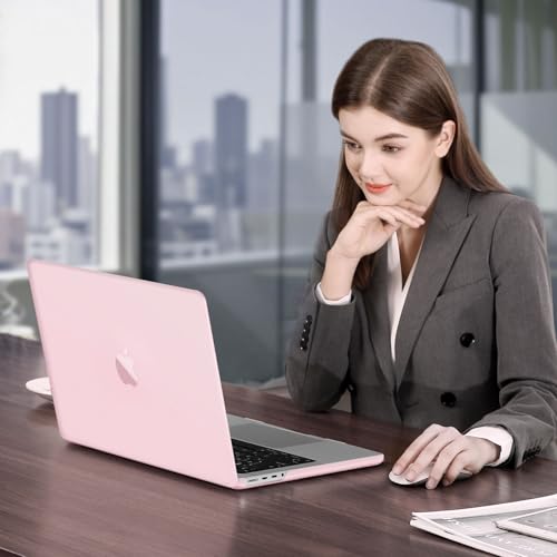 MOSISO Compatible with MacBook Pro 14 inch Case M5 M4 M3 M2 M1 2026-2021 | Ultra-Thin Seamlessly Closes Crack-Resistant Protective Hard Matte Shell&Keyboard Cover, Baby Pink - color: Baby Pink