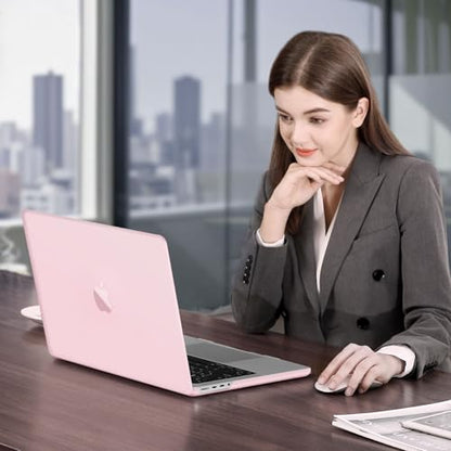 MOSISO Compatible with MacBook Pro 14 inch Case M5 M4 M3 M2 M1 2026-2021 | Ultra-Thin Seamlessly Closes Crack-Resistant Protective Hard Matte Shell&Keyboard Cover, Baby Pink - color: Baby Pink