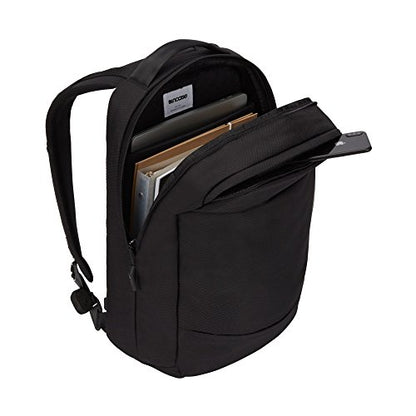 Incase Compact City Backpack with Diamond Ripstop – 18L Everyday Travel Tech Backpack and Laptop Bag for Work or School – Three Pockets, 16” Padded Laptop Sleeve, Quick Access Pocket – Black - color: Diamond Ripstop Black