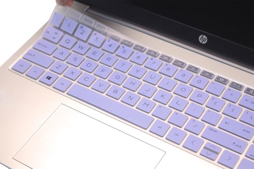 Keyboard Skin Compatible for 15.6" HP Laptop 15-fc 15-fd 15t-fd 15z-fc, HP Pavilion 15 15-eg/eh/er 15t-eg200/eg300 15z-eh300, HP Pavilion 17z-cp000 17z-ca200 17-cn/cp Series (Purple Blue) - color: Purple Blue