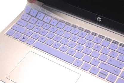 Keyboard Skin Compatible for 15.6" HP Laptop 15-fc 15-fd 15t-fd 15z-fc, HP Pavilion 15 15-eg/eh/er 15t-eg200/eg300 15z-eh300, HP Pavilion 17z-cp000 17z-ca200 17-cn/cp Series (Purple Blue) - color: Purple Blue