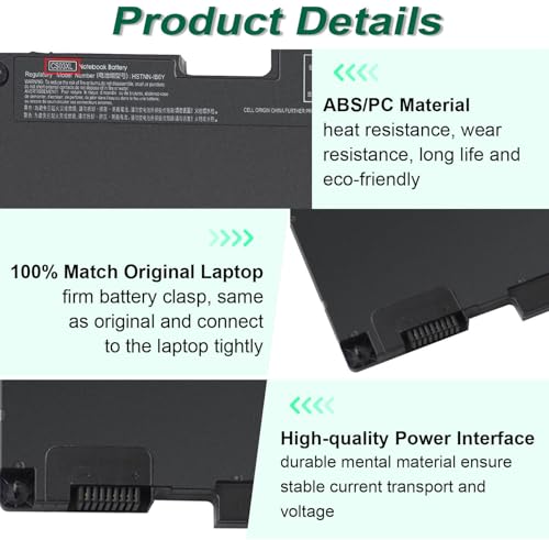 CS03XL Laptop Battery for HP EliteBook 840 850 755 745 G3 G4 ZBook 15u G3 | ZBook 15u G4 Series 800513-001 800231-1C1 800513-001 CS03 CS03046XL HSTNN-IB6Y HSTNN-UB6S HSTNN-I33C-4
