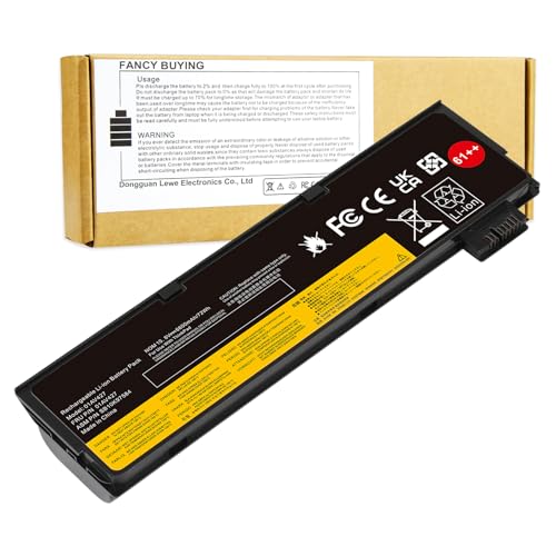 72Wh 61++ 01AV427 01AV425 Battery for Lenovo ThinkPad T480 T470 P51S P52S T570 T580 A485 A475 TP25 Series SB10K97584 SB10K97585 01AV490 01AV492 X50M08812 4X50M08812 01AV422 01AV423 01AV428 - size: 8.2*2.6*1inch