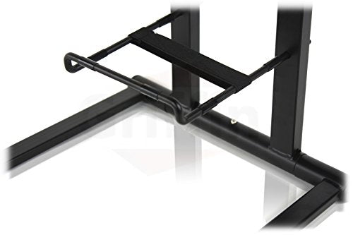 Fat Toad Folding DJ Laptop Stand (QuickNEST Series) with Sub-Tray Shelf – TableTop Rack For Mixer, iPad, Controller, Tablet, Stage Booth or Studio Use