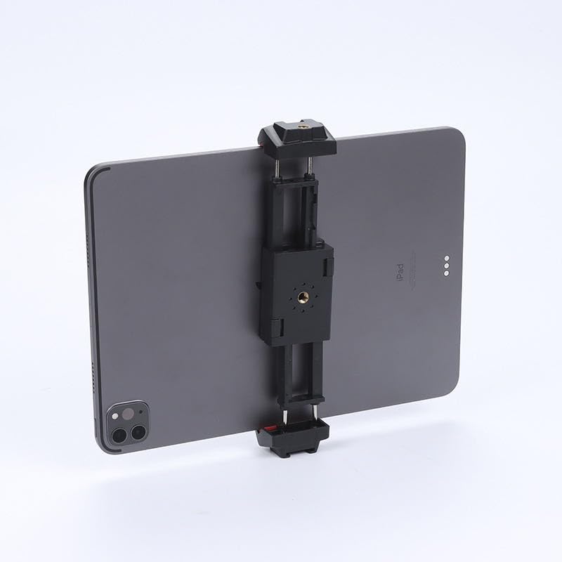 Kado Metal Portable Monitor Stand Tripod, Phone/Tablet Clamp for Desk | 100x100mm 75x75mm Wall/Arm Mount Clamping, 360° Ball Head and 1/4" Screw Compact for Phone, Tablet, Projector, Camera, Webcam - style: Charcoal Gray