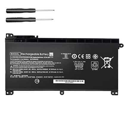 BI03XL Battery Compatible with HP Pavilion X360 M3-U 13-U M3-U001DX Laptop | For 13-U100TU 13-U118TU Stream 14-AX 14-ax010nr 14-ax020wm 14-ax030wm TPN-W118 Laptop ON03XL HSTNN-LB7P HSTNN-UB6W 843537-541