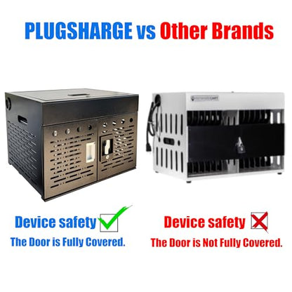 16-Device Laptop & Tablet Charging Cabinet, Fully Assembled Lockable Chromebook Charging Station for Classroom, School, Library & Office, Secure Storage for Devices Up to 15.6", Black - color: Black With 16-device Key-lock Charging Cabinet