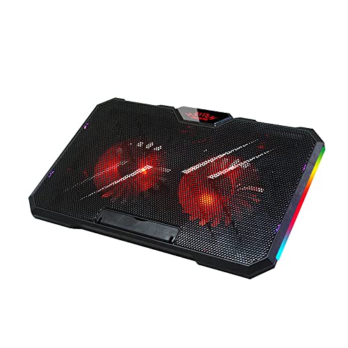 axGear Laptop Cooling Pad for 11-17 Notebook Laptop Cooler RGB LED Light Quiet Fan