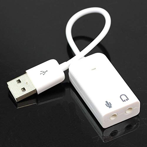 USB Sound Adapter USB 2.0 Virtual 7.1 Channel External USB Audio Sound Card Adapter for Laptop PC