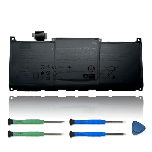MN79H Laptop Battery Replacement for Dell XPS 9320 XPS 13 Plus 9320 XPS 13 9340 9345 Series 0NXRKW XPS9320-7523BLK-PUS XPS9320-7585SLV-PUS J7H5M 0J7H5M NXRKW 11.55V 55Wh 4524mAh - size: 10.44*4.31*0.23 inch MN79H