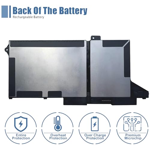 WY9DX Laptop Battery Replacement for for Dell Latitude 5420 5520 Precision 15 3560 Series RJ40G 01K2CF 075X16 0WK3F1 0M3KCN 005R42 11.4V 42Wh 3500mAh 3-Cells - size: 8.14*4.15*0.2 inch WY9DX