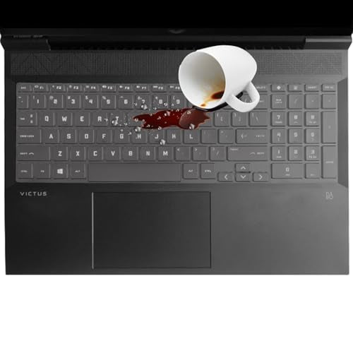 Keyboard Cover for 2026-2023 HP Victus 15 Gaming Laptop 15z-fb300 15t-fa200 15-fa2082wm 15-fb3001nr 15-fa2013dx 15-fa0033dx 15-fb3093dx 15-fb2063dx 15-fb2082wm 15-fb2063dx 15-fa1082wm 15-fb3025nr - color: TPU