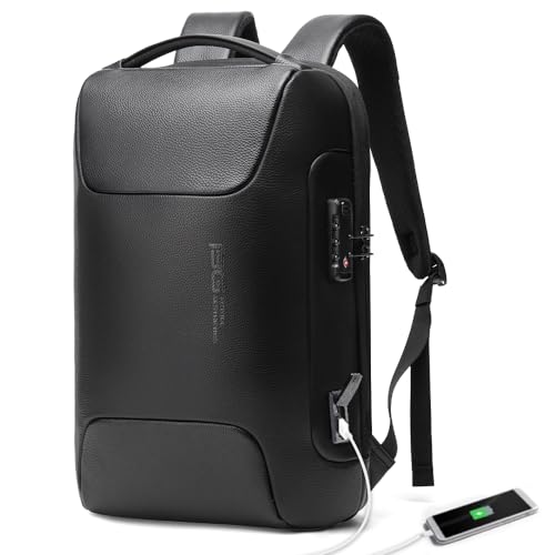 BANGE Tech Laptop Backpack for Men and Women - color: Leather
