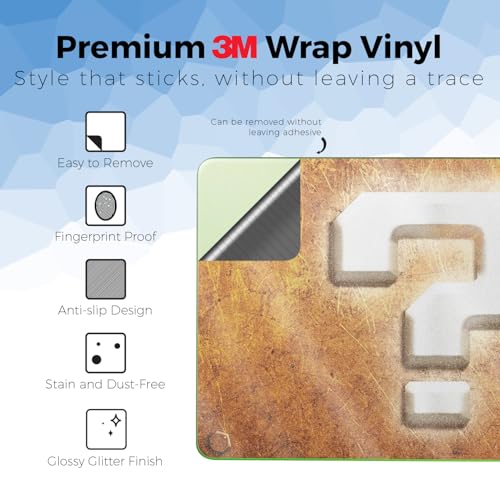 Glossy Glitter Laptop Skin Compatible with Apple MacBook Neo - Mystery Block - Premium 3M Vinyl Protective Wrap Decal Cover - Easy to Apply | Crafted in the USA by MightySkins - color: Mystery Block, size: MacBook Neo Full Cover Skin, style: Glossy Glitte