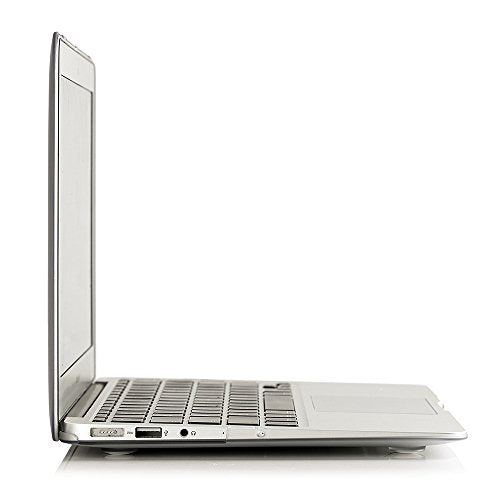 RUBAN Case Compatible with MacBook Air 13 Inch (Models: A1369 & A1466, Older Version 2010-2017 Release), Slim Snap On Hard Shell Protective Cover and Keyboard Cover, Frost White - color: Frost Clear
