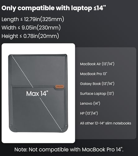 Nillkin Laptop Sleeve 13 inch (3-in-1), MacBook Sleeve with Adjustable Stand & Mouse Pad, 2 Stand Modes, 13 inch Laptop Case, Slim MacBook Accessories for Samsung/Surface/Chromebook/HP 12-14'', Gray - color: Gray