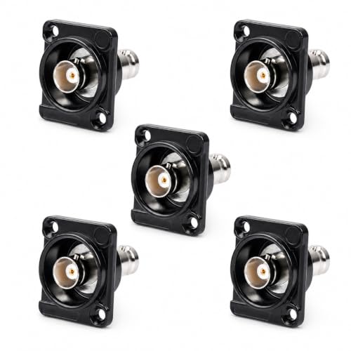 Toronce D R Series BNC Passthrough Panel-Mount Connector (BNC_5Pack) - size: BNC_5Pack