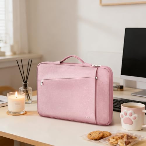 Ferkurn Laptop Case Sleeve for Men Women Chromebook Case Compatible with MacBook Air/Pro Lenovo Surface HP Dell ASUS Acer, 14 inch, Pink - color: Pink, size: 14 inch