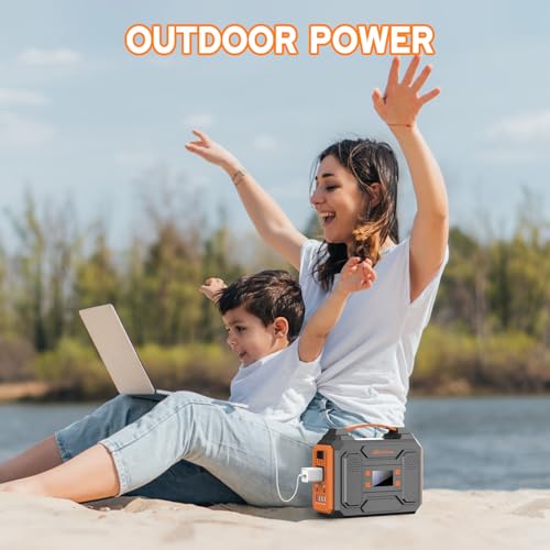 ZeroKor Solar Generator with Panel, 300W Portable Power Station with Solar Panel 40W, 110V Pure Sine Wave AC Outlet Electric Generator for Home Use Outdoor RV Camping
