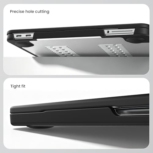 BlueSwan for MacBook Neo Case 13 Inch 2026, Model A3404 A18 Pro Chip | Anti-Crack Rugged TPU Bumper, Anti-Scratch Hard Shell Protective Cover for MacBook Neo 13" with Mac Neo Accessories - color: Frosted Clear