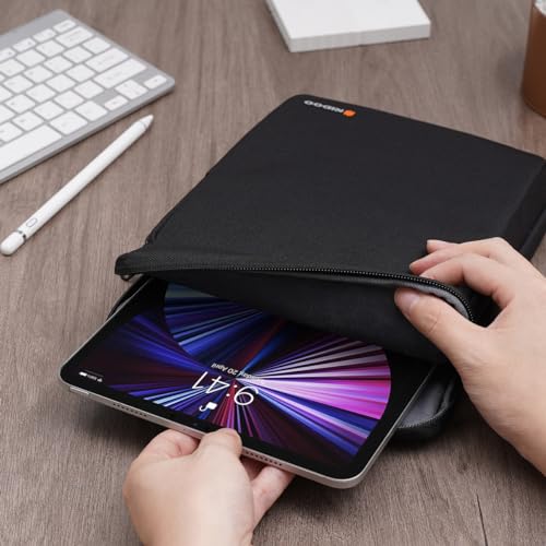 NIDOO 10 inch Laptop Sleeve Carrying Bag Shoulder Case for 10.9" 11" iPad Air M3 M2/ 11" iPad Pro 2025/10.9" 10.2" 11 inch iPad/ 10.5" Samsung Galaxy Tab A8 S8 / 10.4" HUAWEI / 10.6" Lenovo Handle - color: Black, size: 10-11 inch Tablet