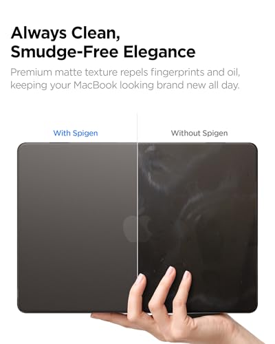 Spigen for MacBook Air 13 inch Case M5 (2026), MacBook Air 13 inch M4/M3/M2 (2025-2022), Air Skin Matte Thin Clear Case Cover, 13.6 inch, A3240, A3113, A2681, Frost Black - color: Frost Black, size: MacBook Air 13" M5/M4/M3/M2 (2026-2022)