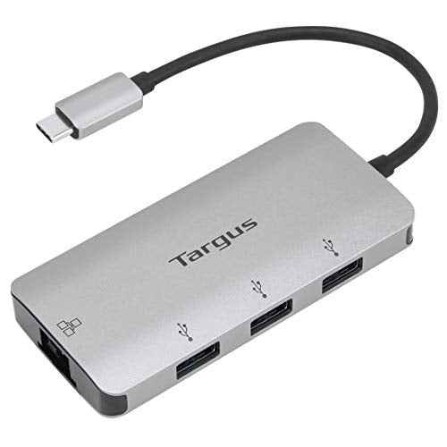 Targus+USBC+ETHERNET+Adapter+W+3X+USBA+Ports - style: USB-C Ethernet Adapter with 3x USB-A Ports