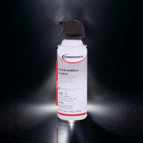 Innovera Compressed Air Duster Cleaner, 10 Oz Can, 8/Pack