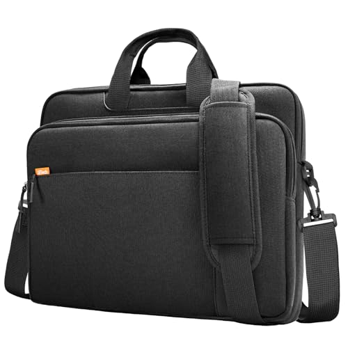 JETech 15 15.6 16 Inch Laptop Bag Case, Waterproof Computer Sleeve Cover Compatible with MacBook Air/Pro 15/16, Surface Book 3/2 15, Dell Inspiron 15.6, HP Pavilion 15.6 (Black) - color: Black, size: 15-16 Inch