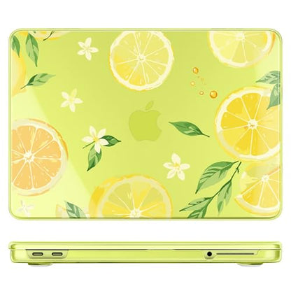 Batianda Case for MacBook Neo 13 Inch 2026 Model A3404, Lemon Zest | 4-in-1 Laptop Accessories Bundle with Lemon Fruit Art, Ultra Slim Hard Shell for Students, Girls and Fresh Summer Style - color: Lemon Zest