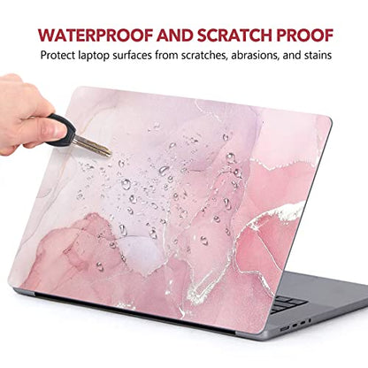 AIMSA Laptop Skin Sticker Decal, 12 13 13.3 14 15 15.4 15.6 inch Laptop Art Decal Protector Notebook Netbook PC 15.6" Universal Vinyl Cover, Nude Pink Marble - color: Nude Pink Marble