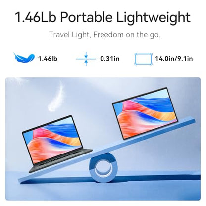 16" Portable Monitor for Laptop - 1200P FHD Laptop Screen Extender HDMI USB C HDR Travel Dual External Display with Stand Gaming Monitor for Windows MAC Computer Switch Phone Xbox PS4/5 - size: 16"