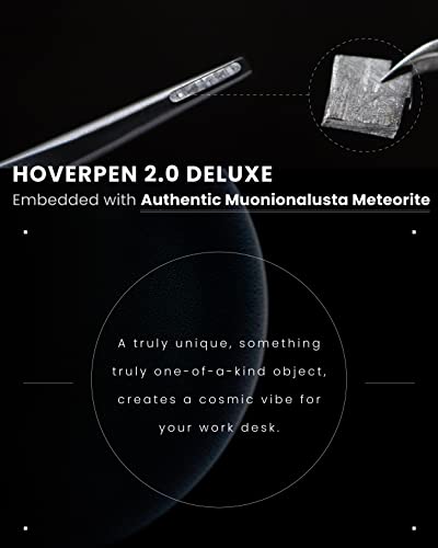 Novium Hoverpen 2.0 Interstellar Edition - Space Black, Unisex, Ballpoint Pen, 23.5 Degree Angle, Schmidt Ballpoint Refill, No Spills, No Spotting, No Explosions | Unisex, Ballpoint Pen, 23.5 Degree Angle, Schmidt Ballpoint Refill, No Spills, No Spotting,