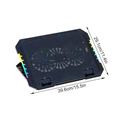Laptop Cooling Pad Gaming Stand with Double Fan and USB Port for Fast and Silents Heat Dissipation F19E