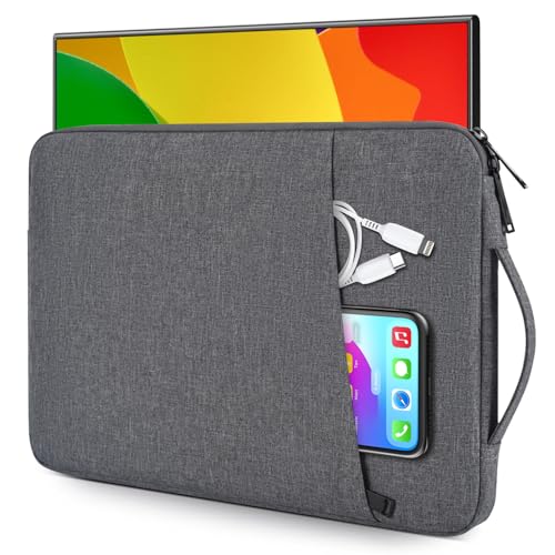 18.5 Inch Portable Monitor Case Protective Sleeve for InnoView VisionOwl Upperizon Usparkle Ingnok aimuonos Ingnok Motyeowe Cocopar EVICIV HONGO, 18-18.5" Portable Monitor Carrying Case Bag, Gray - color: Space Gray, size: 18.5 Inch