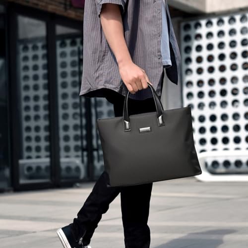 Portable Men Laptop Bag With Handles Zippers Handbag Supplies For Business Case Bag