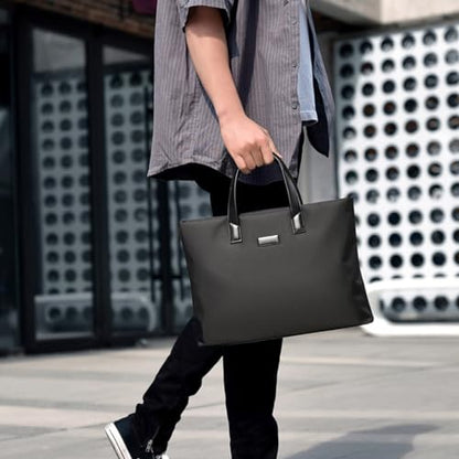 Portable Men Laptop Bag With Handles Zippers Handbag Supplies For Business Case Bag