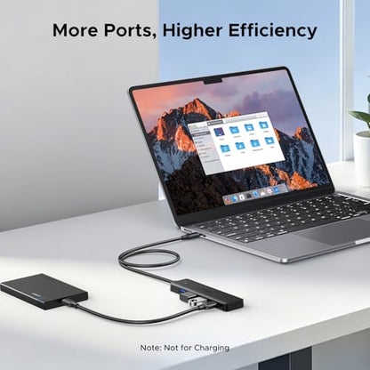 UGREEN USB C Hub, 4 Ports USB A Splitter Ultra-Slim USB Expander for Mouse, Keyboard, Flash Drive, U Disk, Printer Compatible with Laptop, Desktop PC, Xbox, PS5, and More 2FT - size: 2FT, style: USB-C
