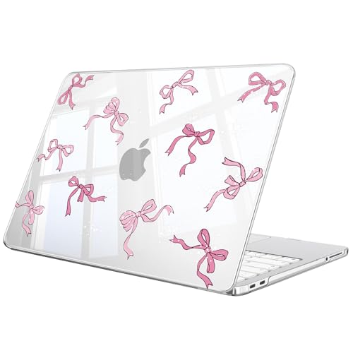 Fintie Case for MacBook Neo 13 Inch A3404 2026, Crystal Bow | Snap-On Hard Shell Cover, Ultra-Thin, Slim Fit, Lightweight - color: Crystal Bow