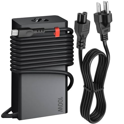New Slim 100W USB C Laptop Charger for Lenovo Laptop Charger Type C | Compatible with Lenovo Thinkpad/Yoga/Chromebook,100W USB C Charger for MacBook,HP,ASUS,Acer,MSI, Dell Computer AC Adapter