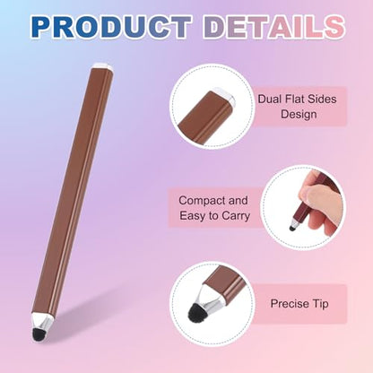 PATIKIL Stylus Pens for Touch Screen, High Sensitivity Universal Pen Capacitive Digital Pens Touchscreen Stylus for Phone Tablets Laptop Touch Screen Devices, Brown - color: Brown