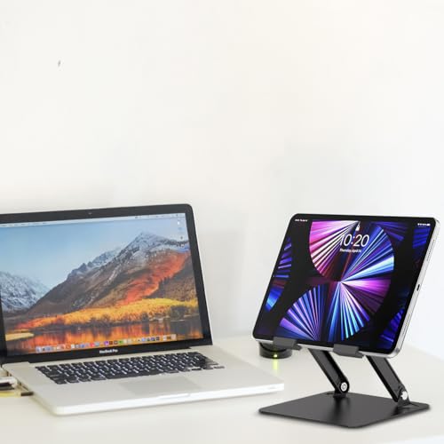 Cooler for iPad,Surface Pro Tablet Stand Holder with Quiet Cooling Fan for Microsoft Surface & iPad Pro/Air/Mini,Samsung Galaxy,7''- 15'' Tablets - color: Black