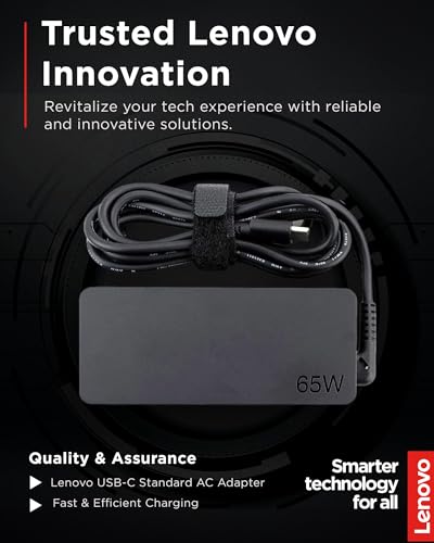 Lenovo USB-C 65W AC Adapter (UL) - 65 W - 5 V DC Output,(Pack of 12) - size: Adapter - 65 W (Pack of 12)