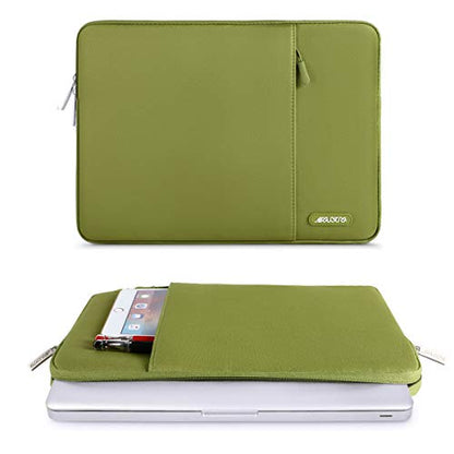 MOSISO Laptop Case 13 inch, Laptop Sleeve Bag with Pocket | Compatible with MacBook Neo A3404 2026/Air/Pro 13 M5/M4/M3/M2/M1 2026-2016, Polyester Vertical Computer Bag, Chartreuse - color: Chartreuse, size: 13 inch