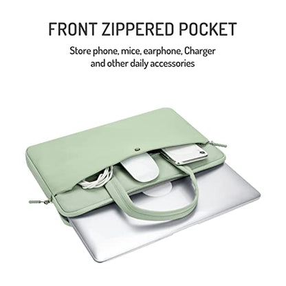 15.6 Inch laptop Case Carrying Bag Sleeve Cover, Waterproof Soft Small Briefcase for 15 15.6 16 inch Acer Asus Dell HP Thinkpad Chromebook Computer Notebook, Green - color: Green, size: 15.6/16 in