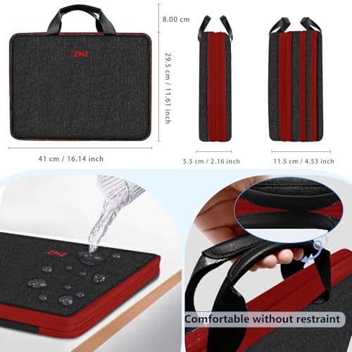 Slim Expandable Laptop Case 15.6 Inch Sleeve Upgraded Protective Durable Recycled Carrying Case Compatible with MacBook 15" & 16" and Most 15" 15.6" 16" Notebook,B01K02 - color: B01k02, size: 15.6"