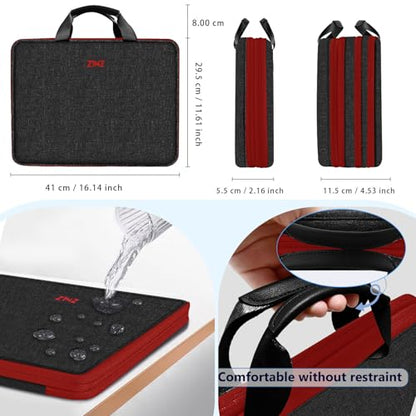 Slim Expandable Laptop Case 15.6 Inch Sleeve Upgraded Protective Durable Recycled Carrying Case Compatible with MacBook 15" & 16" and Most 15" 15.6" 16" Notebook,B01K02 - color: B01k02, size: 15.6"