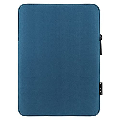 MoKo 7-8 Inch Tablet Sleeve Bag, Polyester Pouch Cover Case Slim Design | Fits iPad Mini (A17 Pro) 8.3" 2024, iPad Mini 6/5/4/3/2/1, Samsung Galaxy Tab S2 8.0, Tab A 8.0, ZenPad Z8s 7.9, Peacock Blue - color: Peacock Blue, size: 7-8 inch